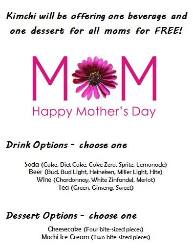 mother's day restaurant specials